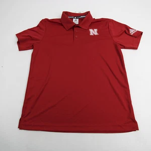 Nebraska Cornhuskers adidas Polo Men's Red New - Picture 1 of 4