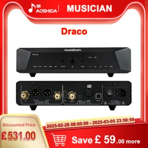 Musician Draco R2R DAC USB/I2S/AES/Opt/Coax Input RCA/XLR Balance Output Decoder - Afbeelding 1 van 10