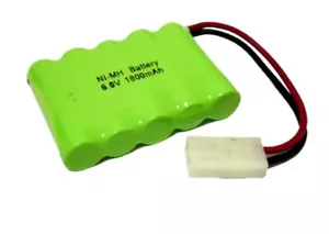 6.0v RC Battery NiMH 1800mAh AA Rechargeable Tamiya Plug for Truck Boat Car Tank - Picture 1 of 4