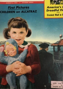 1954 Collier's Magazine Aug. 6, Children On Alcatraz Prison Vintage Coke Ad. - Imagen 1 de 8