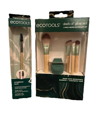 EcoTools Edición Limitada Bambú Dash Of Glow Juego de 5 Piezas + Dúo de Cejas Nuevo en Caja Foto 1 de 4