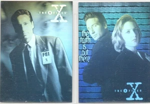 X-Files Season 3, Topps 1996: 2 Card 3-D Hologram Chase Set #X1-X2 - Bild 1 von 1