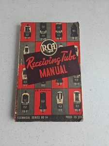 RCA Receiving Tube Manual 1940, Technical Series RC-14 Vintage Paperback Book - Picture 1 of 5