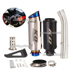 Silenciador escape 61 mm tubo de escape medio Slip On para Aprilia Tuono V4 1100 2017-2020 - Imagen 1 de 12