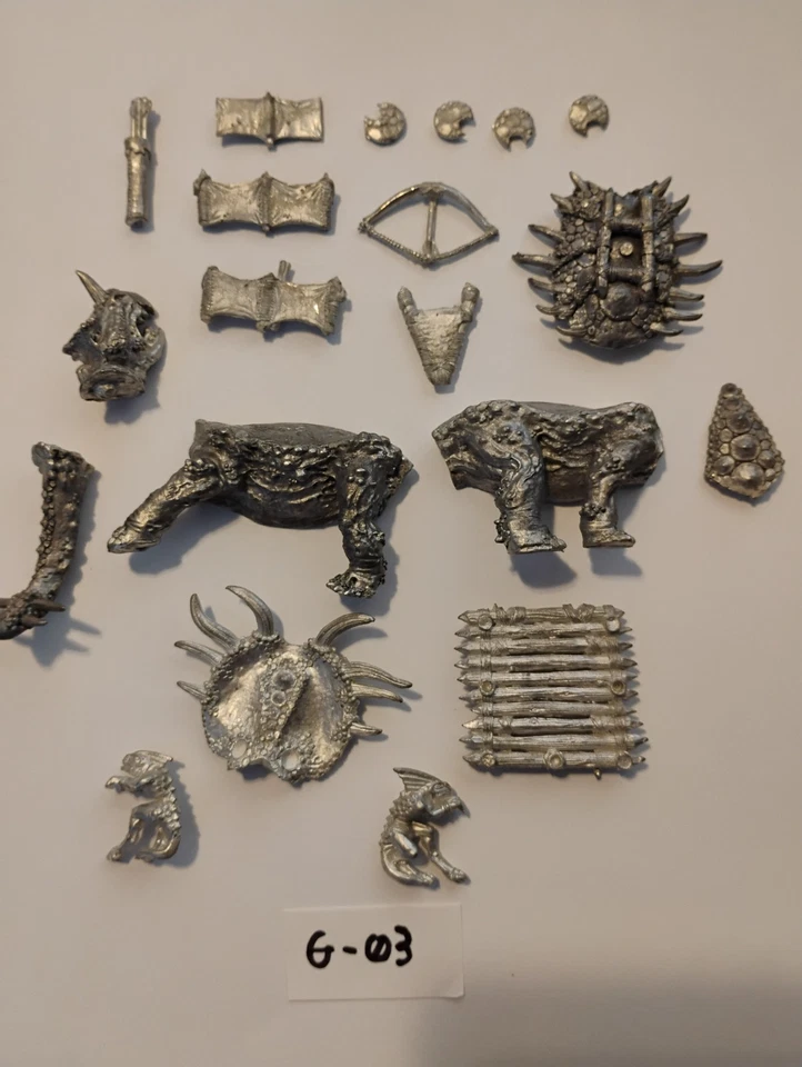 Warhammer Lizardmen Stegadon Metal Oldhammer Seraphon Fuera de Stock Foto 1 de 1