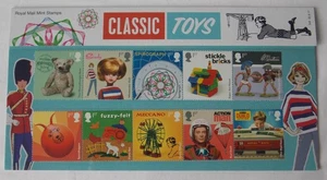 ROYAL MAIL MINT STAMPS CLASSIC TOYS 545 PRESENTATION PACK 2017 1ST CLASS STAMPS - Picture 1 of 4