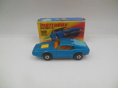 Matchbox Superfast MB - 65 a Saab Sonett III en azul matálico Foto 1 de 4