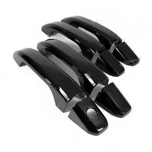 For 2015-2020 GMC Yukon / XL Glossy Black Edition Side Door Handle Covers Trims - Picture 1 of 4