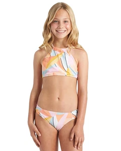 Billabong L109946 Girls Multi Warm Days High Neck Swim Set Size 5 - Picture 1 of 4