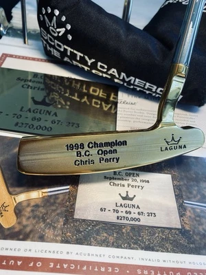 Scotty Cameron Gold Plated Victory Winner Chris Perry 1998 - Image 1 of 4