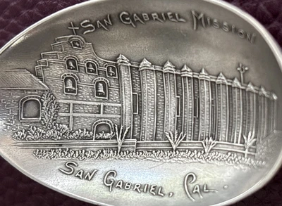 Cuchara de recuerdo de oro de 5,5" San Gabriel Mission California Sutter Mill 19 g Foto 1 de 4