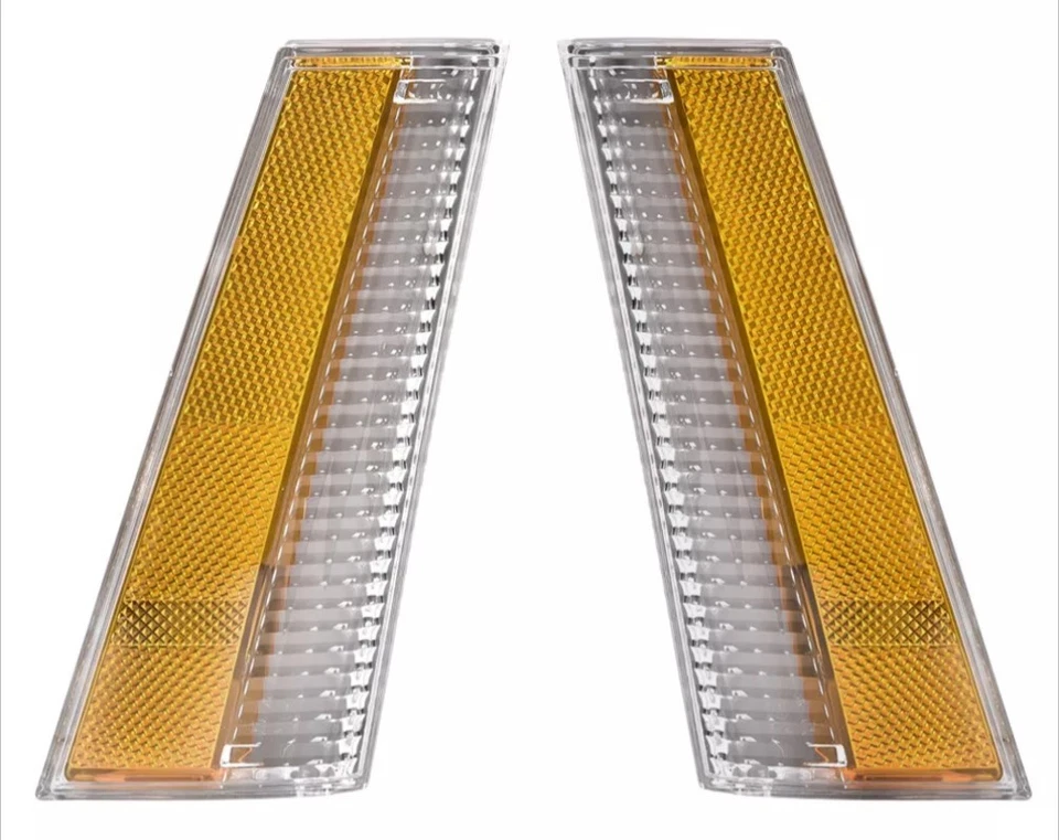 78-79 Malibu El Camino Faro Ámbar Transparente MARCADOR LATERAL Luz Giratoria Lámpara Lente PR Foto 1 de 4