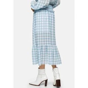 Neu mit Etikett Topshop gesmokter Midirock mit Gingham-Muster US-Größe 4 - Bild 1 von 10