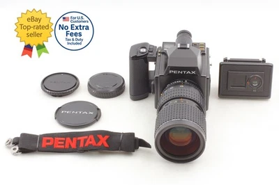 [Top ESTADO PERFEITO] Câmera Pentax 645 SMC A 80-160mm F4.5 Lente 120 Filme Traseiro do Japão - Imagem 1 de 4