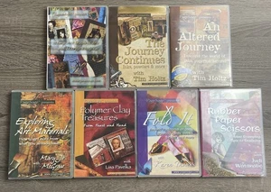 Lot 7 PageSage Craft DVDs Tim Holtz Lisa Pavelka Rubber Stamping Polymer Clay - Picture 1 of 11