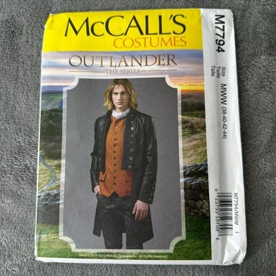 McCalls M7794 Mens Costume Pattern Outlander Series Jacket & Coat Size 38-44 - Image 1 of 4