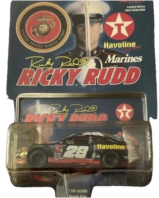 2000 Action Ricky Rudd #28 Texaco Racing Marines NASCAR 1:64 LE Die Cast Car - Image 1 of 4