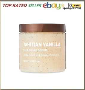 Tahitian Vanilla Bean Sugar Exfoliating and Hydrating Body Scrub, 18 oz. - Picture 1 of 6