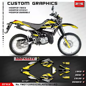 Kungfu Graphics MX Sticker Kit for Yamaha DT 125 RE-X DT Lanza 230 1997-2007 - Foto 1 di 8