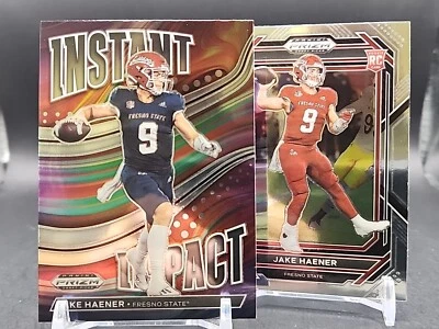 Jake Haener - 2023 Prizm Draft Picks - Instant Impact And Base - Fresno St - Image 1 of 3