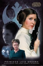 STAR WARS - PRINCESS LEIA MEMORY COLLAGE POSTER - 22x34 - MOVIE SAGA 15580