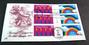 USA Briefmarke FDC Scott # 2396a besondere Anlässe 1988 gebraucht L755 - Bild 1 von 1