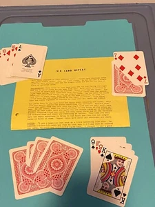 Six Card Repeat - Magician Shows Six Cards, Throws Away Some, But Still Has Six! - Picture 1 of 2