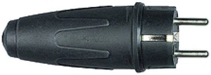 Merten Vollgummi-SCHUKO-Stecker, schwarz  122051 - Bild 1 von 1