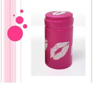30PK PINK KISS SWAK Sealed with a Kiss Wine Bottle HEAT SHRINK CAPS PVC Capsules - Imagen 1 de 3