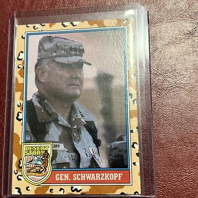 GENERAL NORMAN SCHWARZKOPF - 1991 Desert Storm 2nd Series TOPPS Souvenir Card - Image 1 of 4