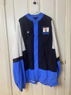 Cleveland CAVS VINTAGE STARTER AUTHENTIC NBA WARM UP JACKET SIZE 48 Number 6 - Image 1 of 3