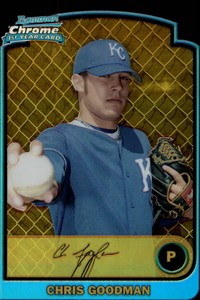 2003 Bowman Chrome Draft Gold Refractors Baseball Card #71 Chris Goodman/50