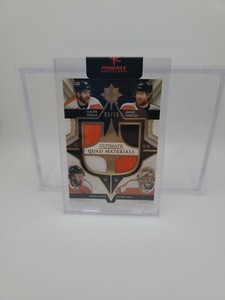 2020-21 Ultimate Collection Quad Materials Tier 1 /99 Giroux Voracek Hayes Hart