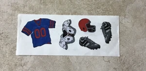 🔥VINTAGE Creative Memories Stickers FOOTBALL UNIFORM CLEATS PADS HELMET NOS * - Picture 1 of 1