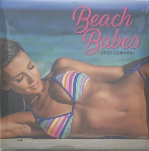 2025 Square Wall Calendar - BEACH BABES - Picture 1 of 2