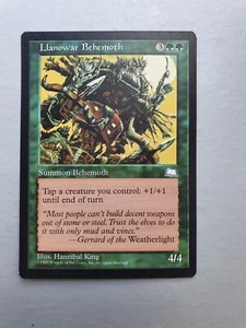 Llanowar Behemoth, MTG Weatherlight (1997) Uncommon Green Creature NM - Picture 1 of 2