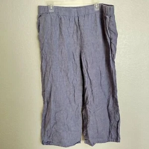 Eileen Fisher Pull On Lagenlook Bio Leinen Hose Gr. 2X - Bild 1 von 9
