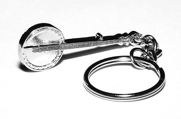 Banjo Keyring by Gifticuffs - Music Themed Gift - Music Keyring - Banjo Gift