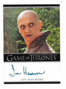 Juego de Tronos S3 2014 ~ Tarjeta Autoraph ~ Ian Hanmore ~ También Dr Who - Imagen 1 de 1