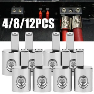 Car Audio Power/Ground 1/0 Gauge to 4 Gauge Amp Input Reducers Wire Reducer USA - Picture 1 of 12
