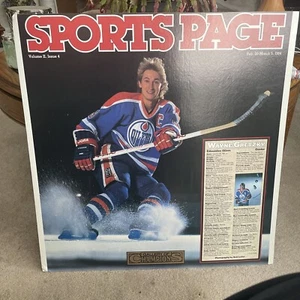 1984 sports page Edmonton Wayne Gretzky Cardboard Poster 23 X 24 Advertisement - Imagen 1 de 9
