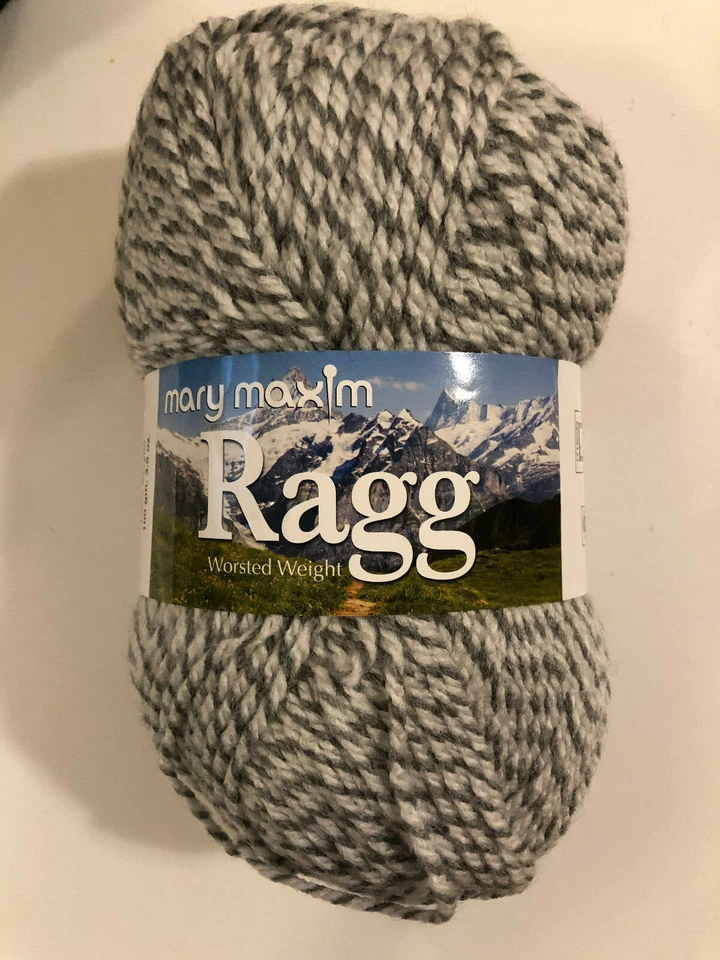 Mary Maxim Nom449234 Starlette Ragg Yarn Grey 449234