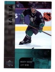 2001-02 Upper Deck ICE #1 Paul Kariya ANAHEIM MIGHTY DUCKS