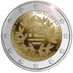 2 Euro Griechenland 2021 Griechische Revolution - 200. Jubiläum - Bild 1 von 2