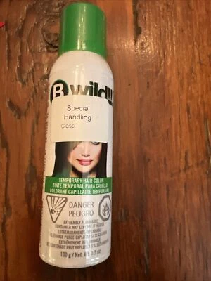 Spray de color de cabello temporal 2 punky, verde jaguar, antiadherente, no dañado para el cabello Foto 1 de 4