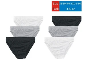 Herren Slips 100% Baumwolle Jungen Unterwäsche Mehrfarbig Unterhosen Multipack Slips - Bild 1 von 9