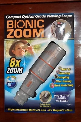 Bionic Zoom - Compact Optical Grade Viewing Scope, 8x Zoom - As Seen on TV - Image 1 of 2
