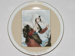 05I6 RARE ASSIETTE PLATE EN PORCELAINE DU SERVICE HAVILAND LIMOGES REVOLUTION - Foto 1 di 3
