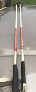 Vtg Normark Fiberglass Crosscountry Ski Poles 52” Leather Straps - Picture 1 of 7