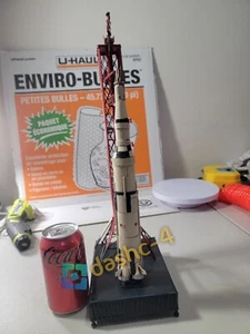 Handgefertigte Blech Saturn V Rakete & Startrampe Weißblech Modell - NASA - Apollo - Mond - Bild 1 von 15